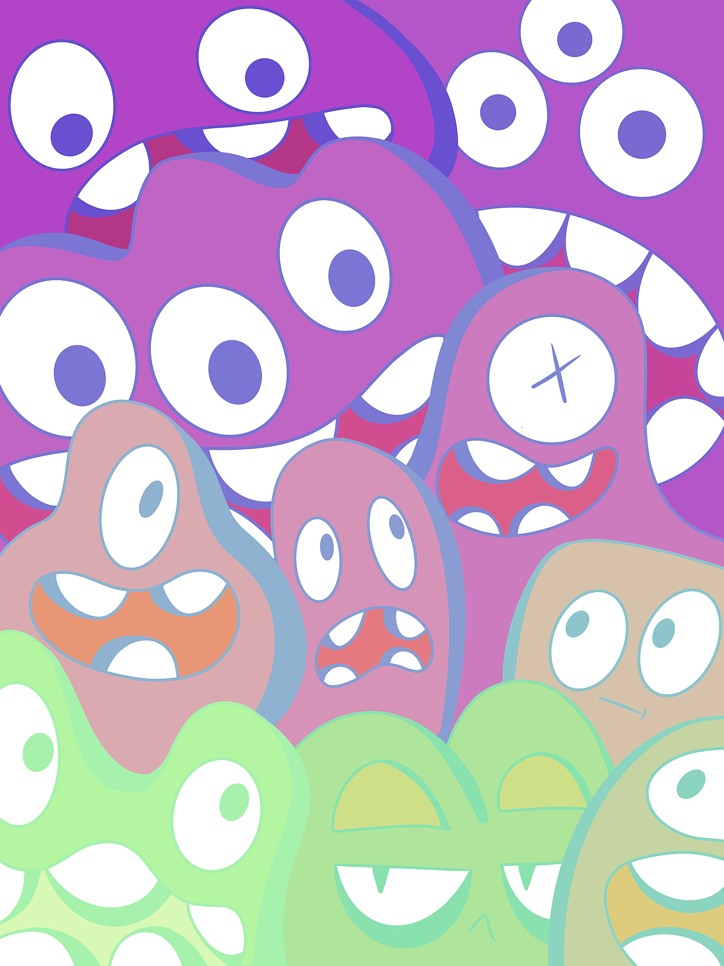 Green to Purple